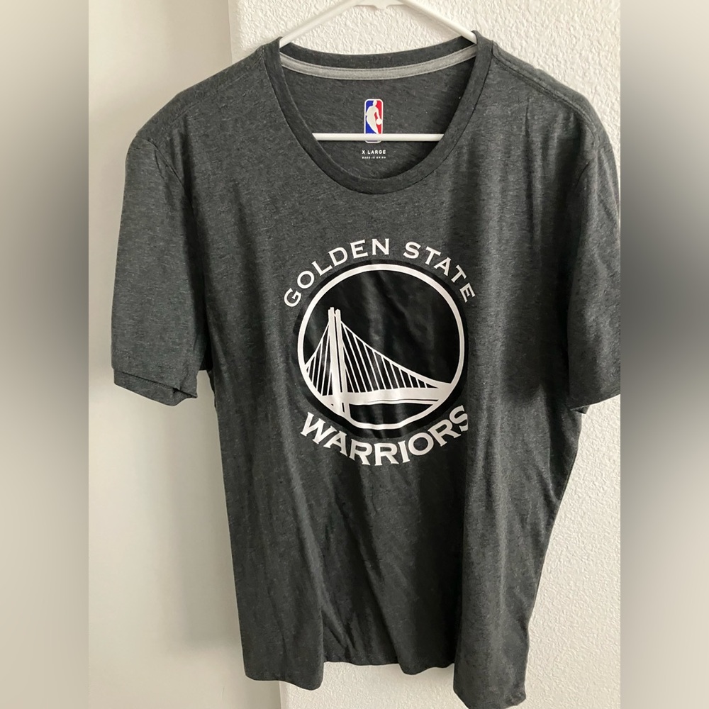 NBA Gray Golden State Warriors Short Sleeve Tee